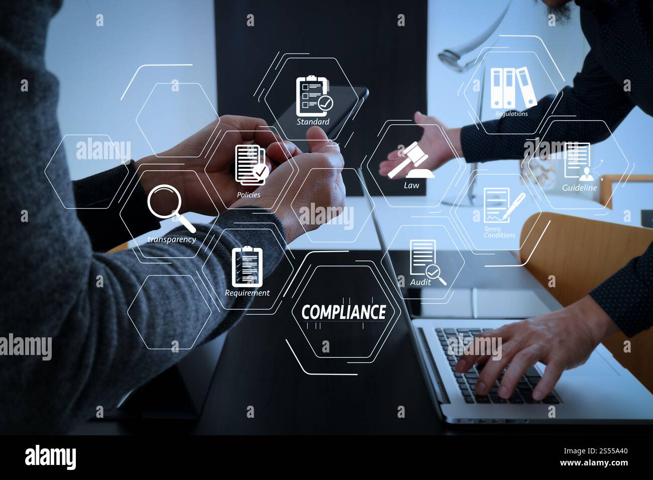Compliance Virtual Diagram for regulations, law, standards ...
