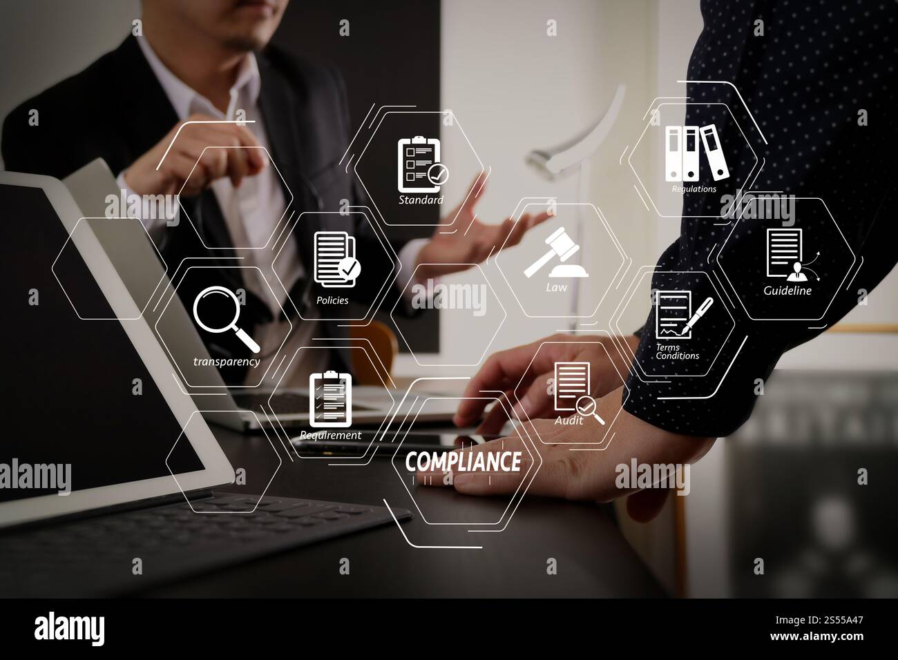 Compliance Virtual Diagram for regulations, law, standards ...