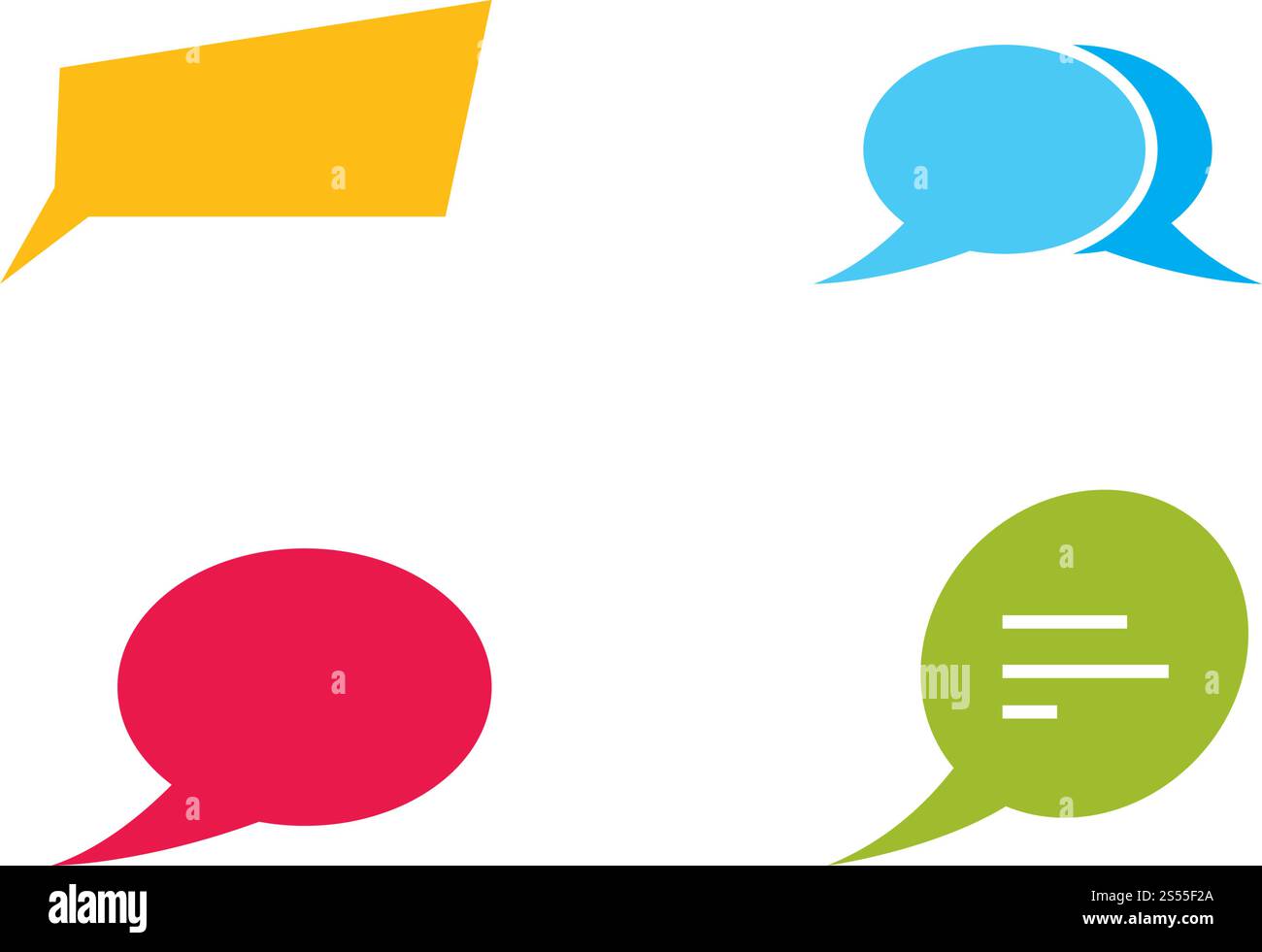 Speech bubble icon template vector illustration Stock Vector Image ...