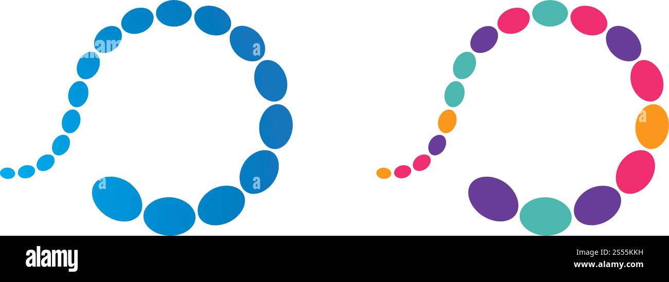 molecule infinity ilustration vector Stock Vector