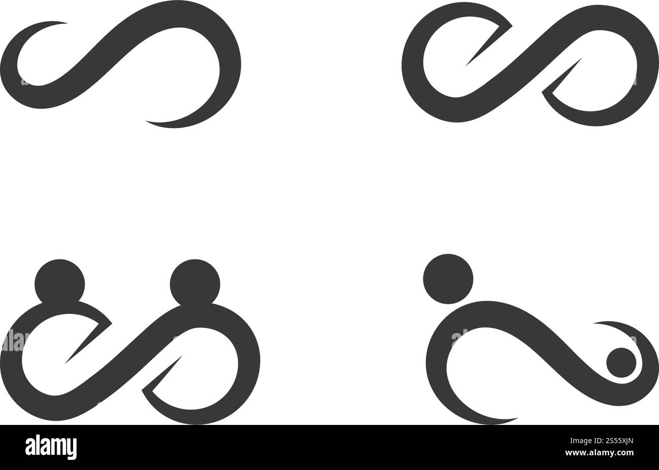 Infinity logo Vector icon template Stock Vector Image & Art - Alamy