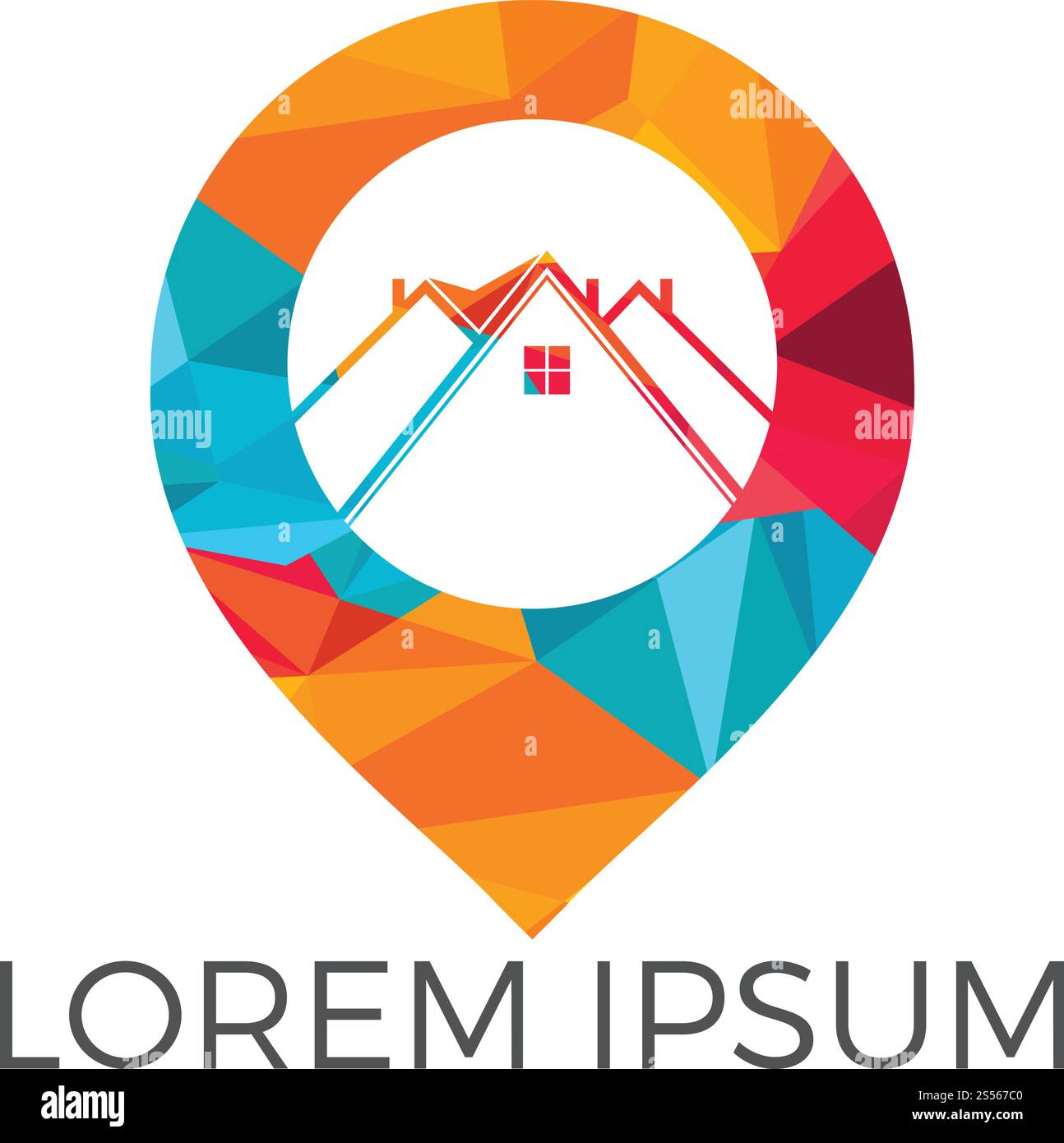 House Pin Map House locator vector logo design. House Pin map symbol vector design ...