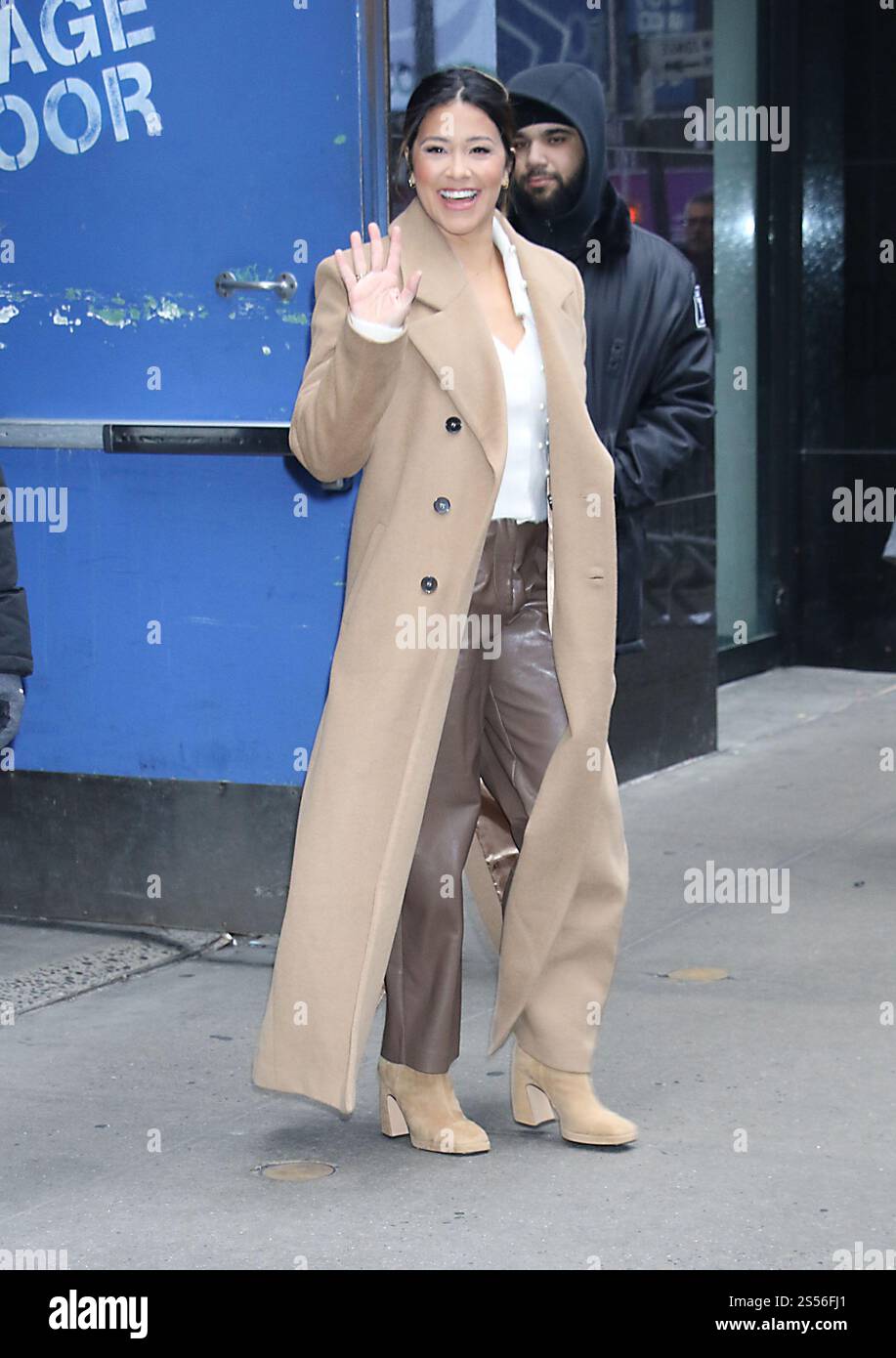 NEW YORK, NY JANUARY 13 Gina Rodriguez seen at Good Morning America