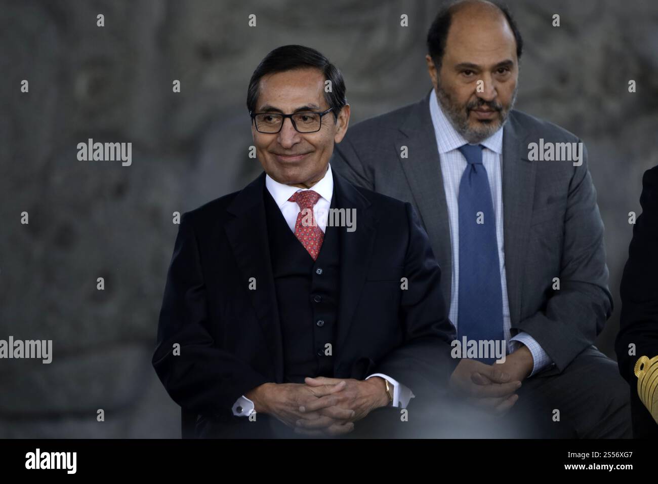 Non Exclusive: Secretary of Finance and Public Credit Rogelio Ramirez de la O during the presentation of 'Plan Mexico' with the objective of reducing Stock Photo