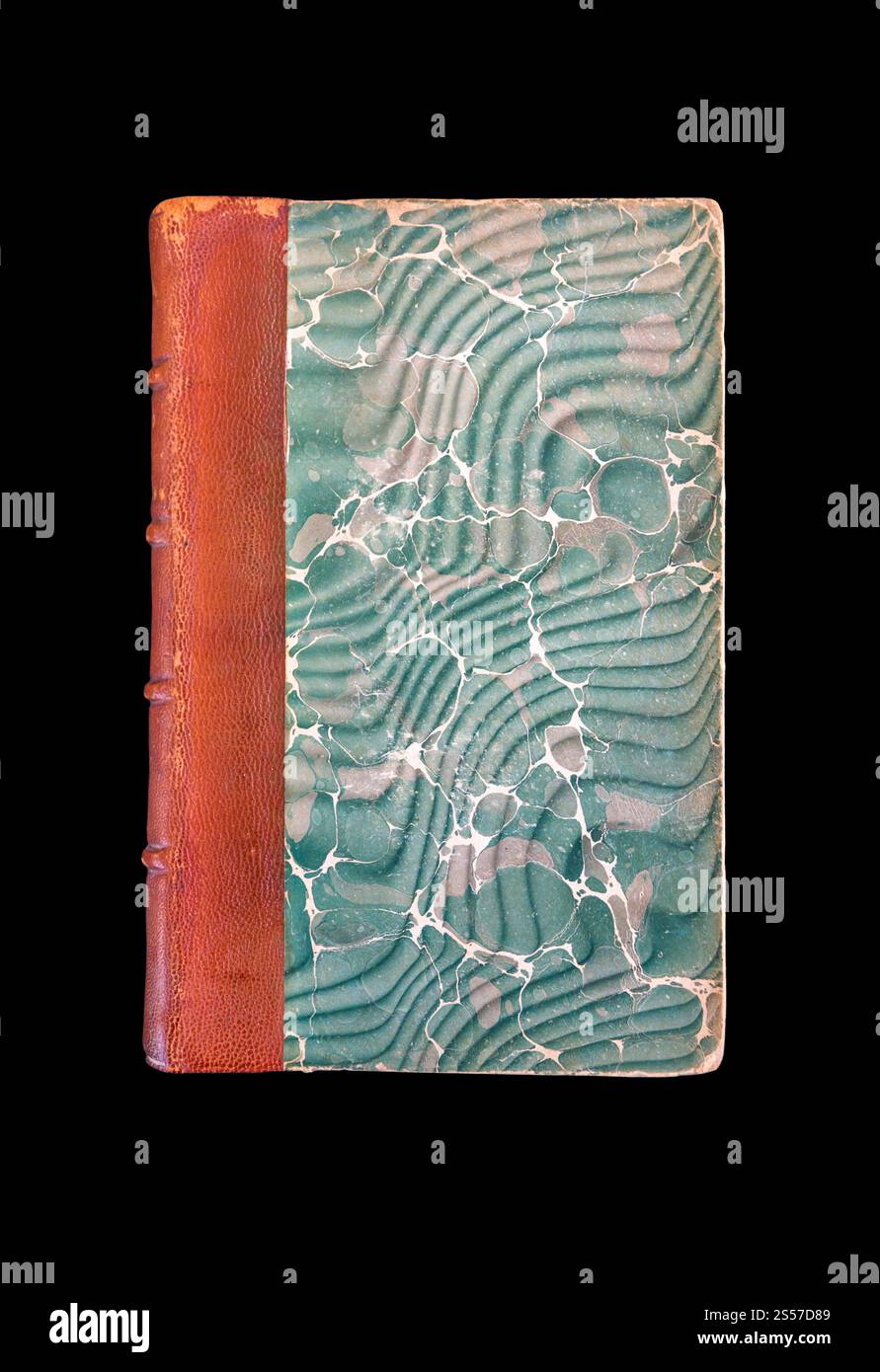 Old Vintage Book Isolated On Black Background Old Book On Black