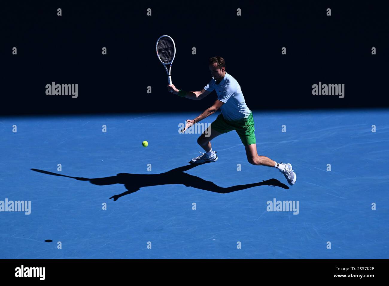Daniil Medvedev of Russia during his round 1 match against Kasidit