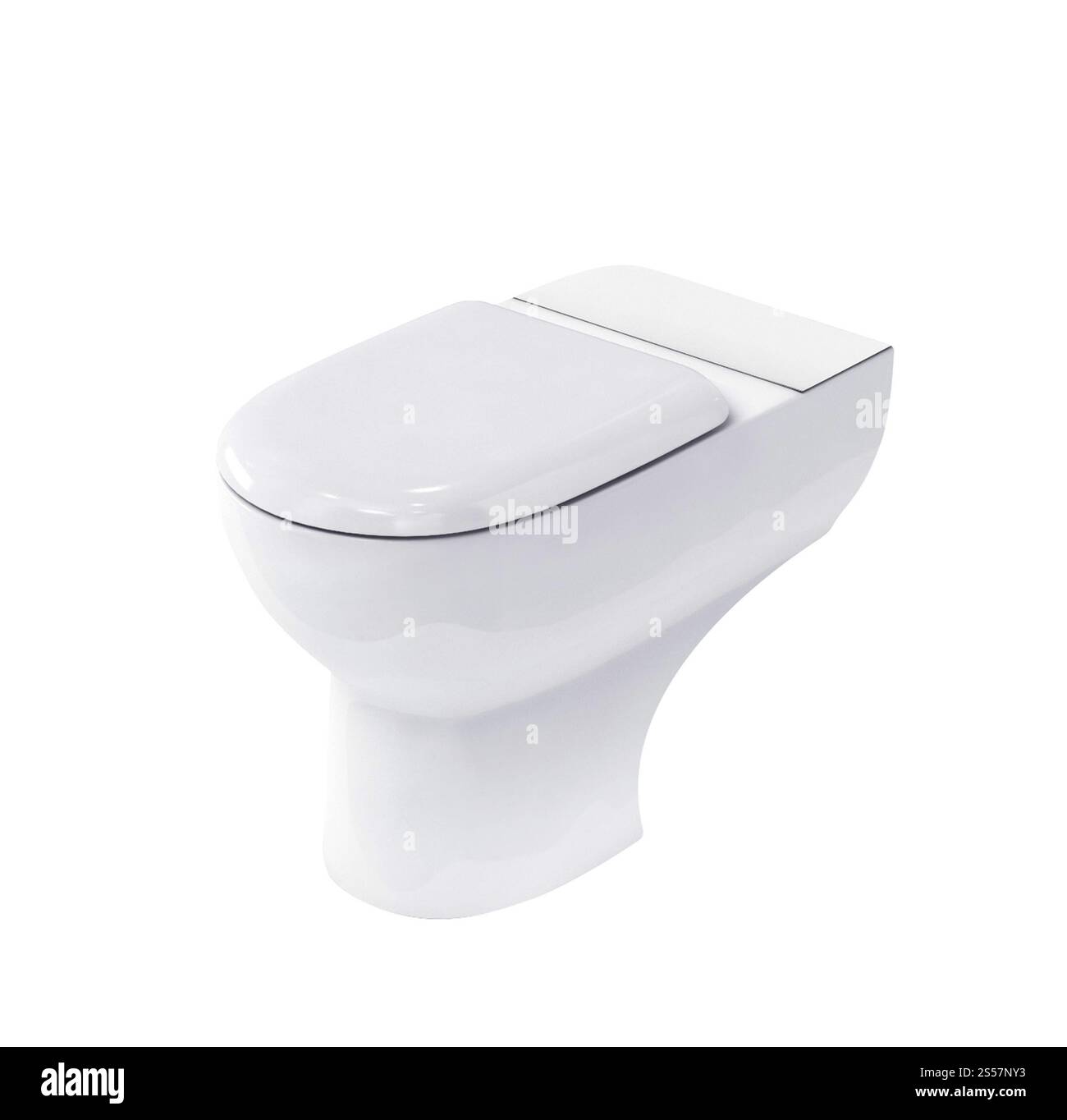 New toilet bowl isolated on white background Stock Photo - Alamy