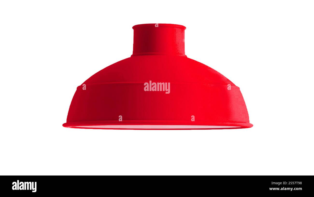 the lampshade without lamp isolated on white background. the lampshade without lamp isolated Stock Photo