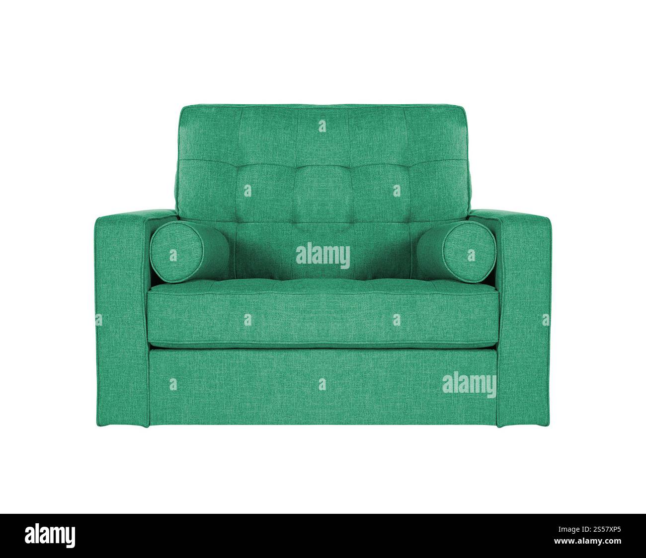 green sofa on white background Stock Photo