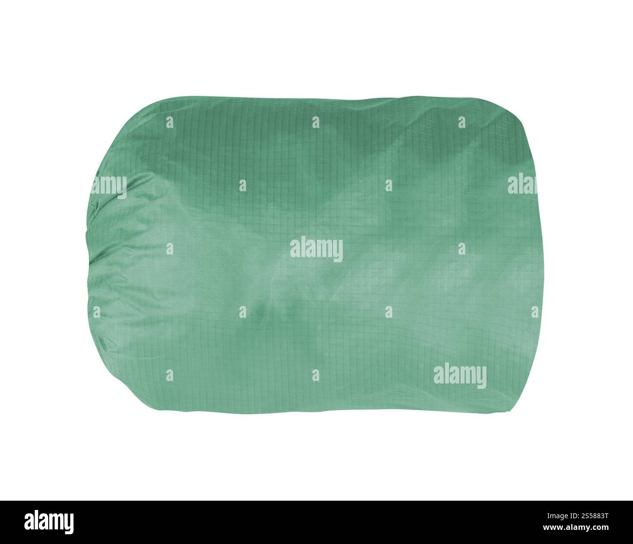 green backpack isolated Stock Photo