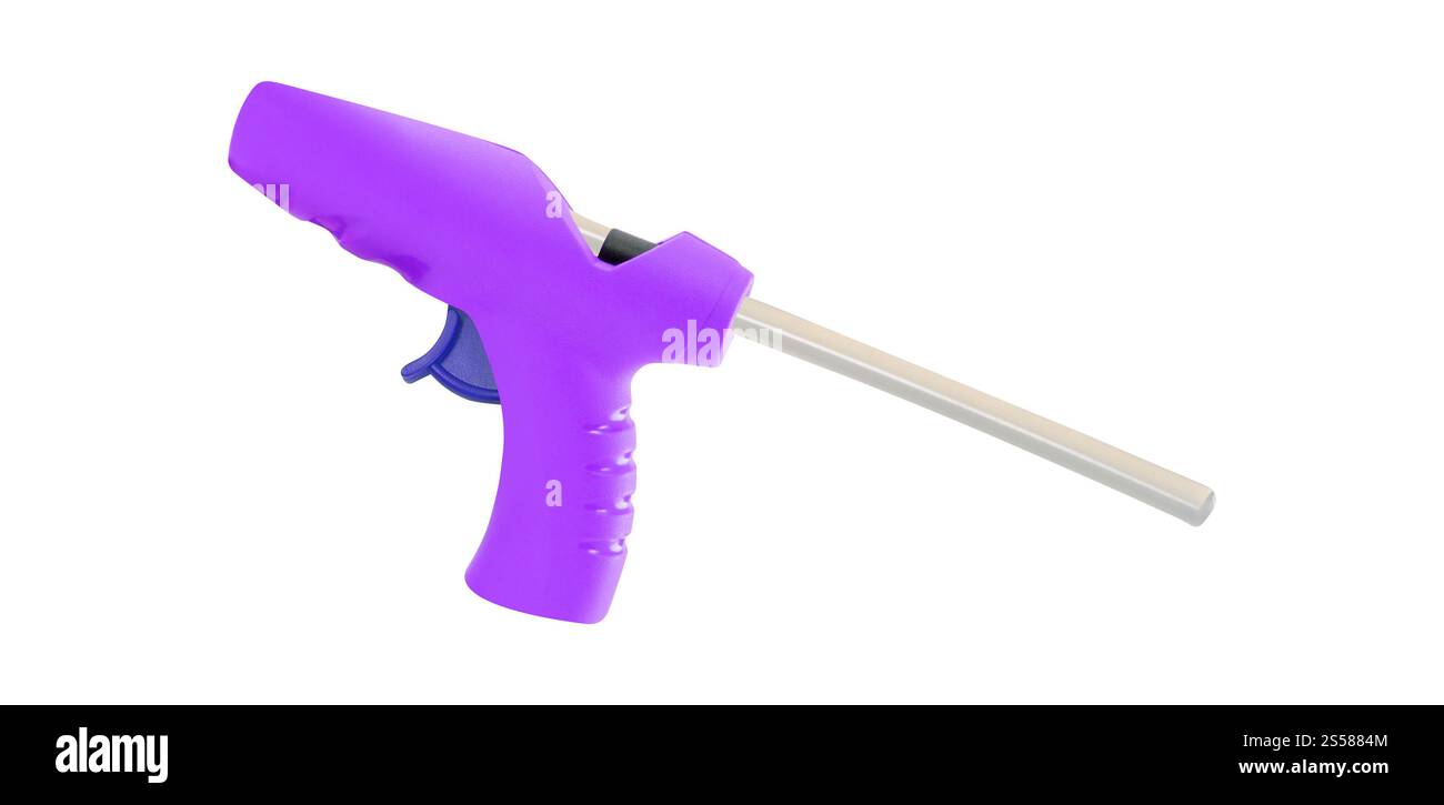 Electric hot glue gun isolated Stock Photo