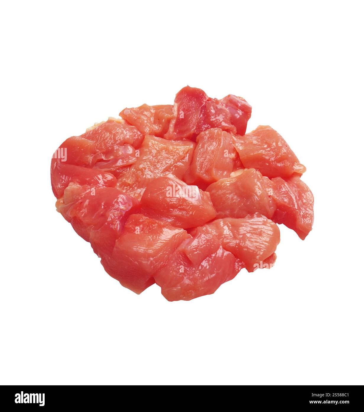 raw meat isolated on white background Stock Photo - Alamy