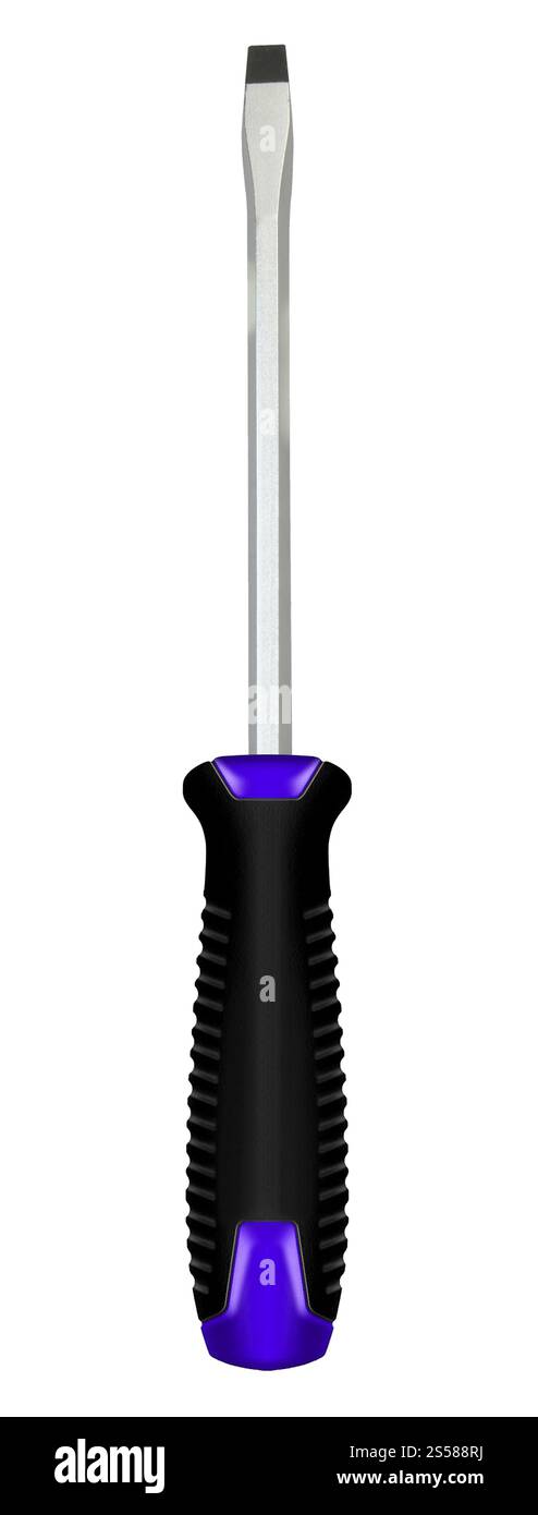 Screwdriver isolated on White Background Stock Photo