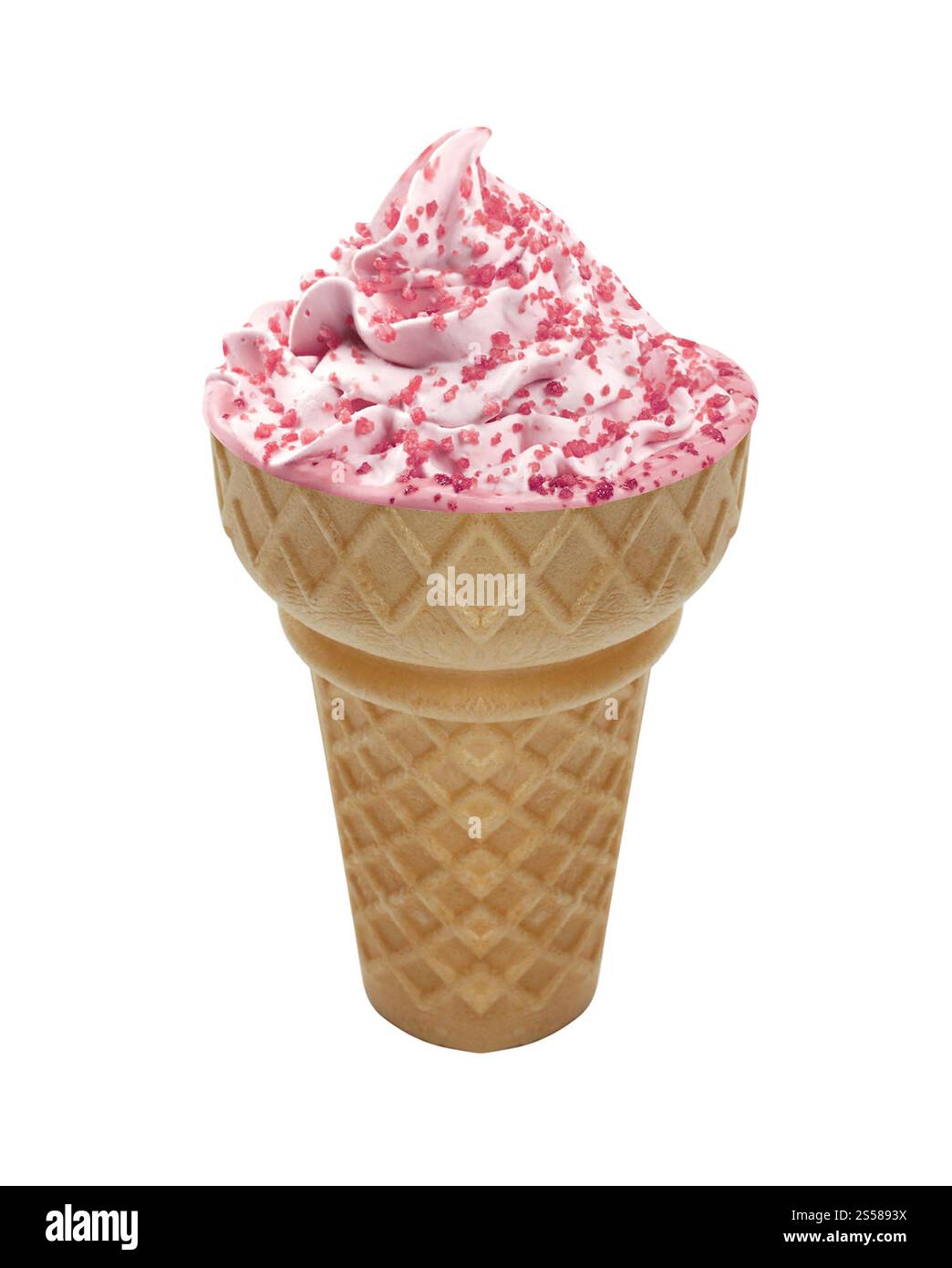 soft serve ice cream isolated on white background Stock Photo - Alamy