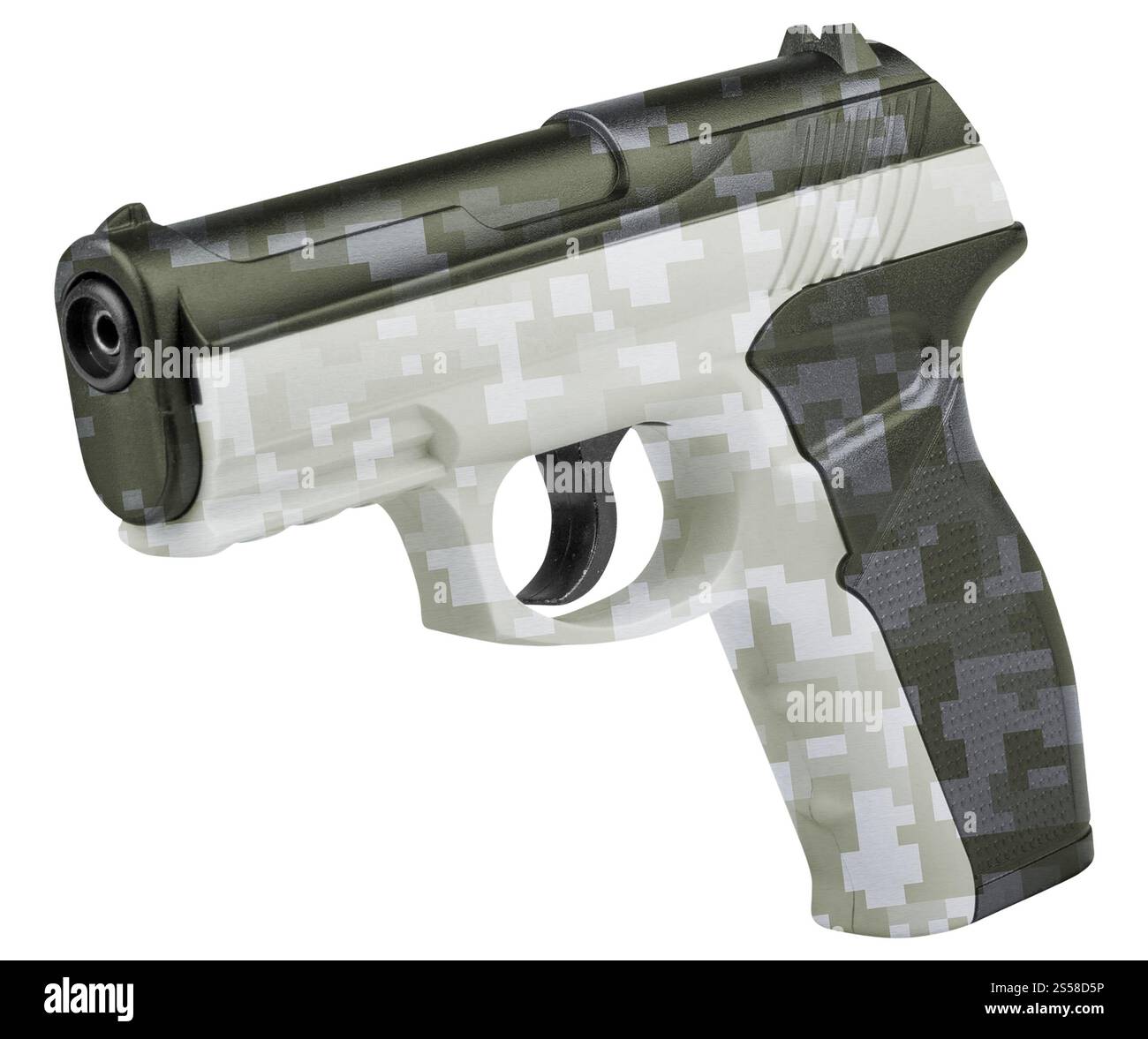 Handgun isolated on white background Stock Photo - Alamy