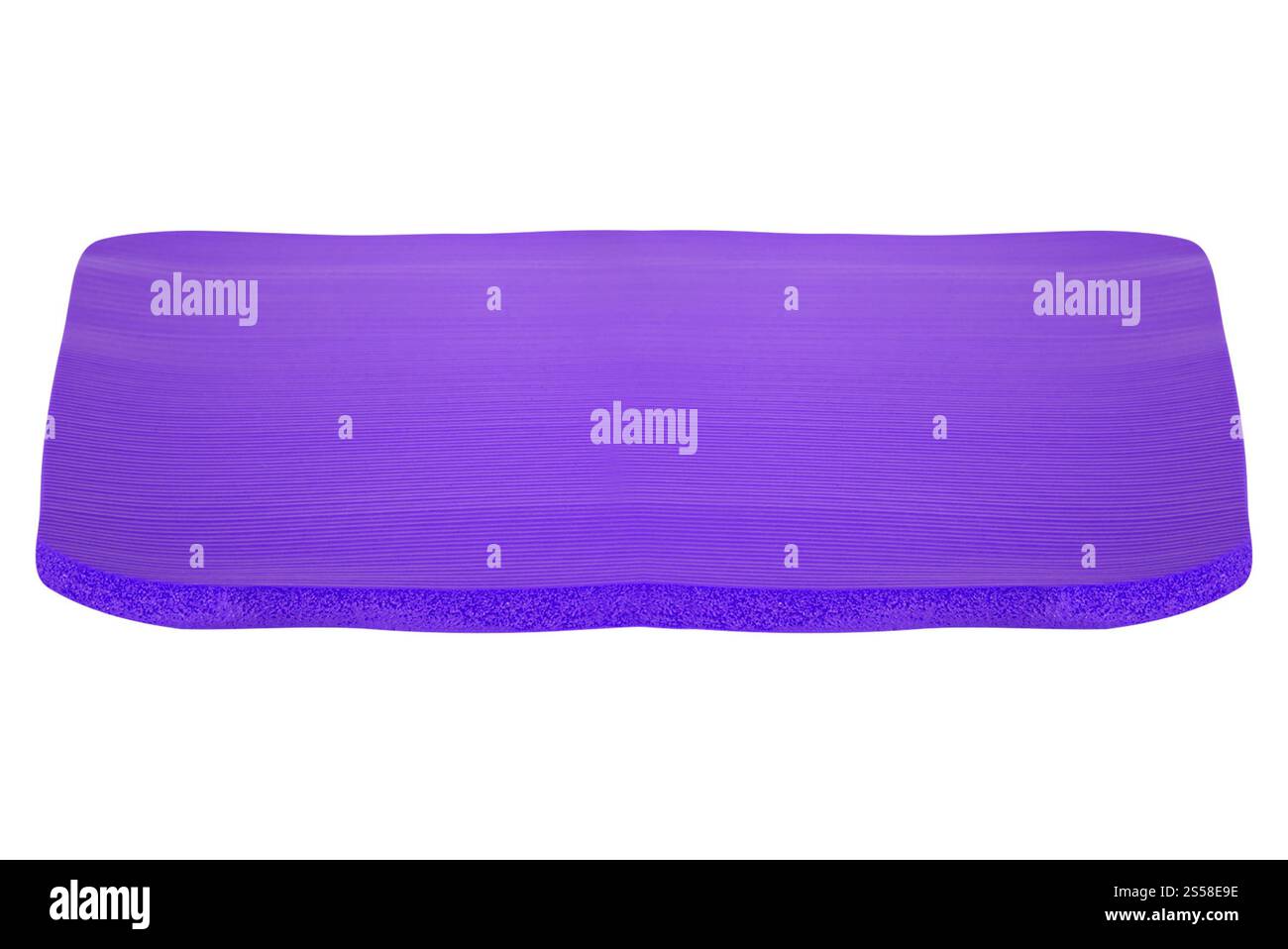 Purple Yoga Mat Stock Photo
