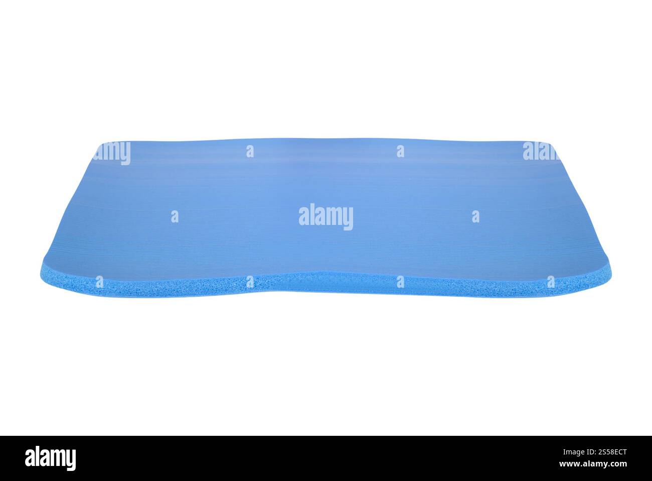 blue yoga mat Stock Photo