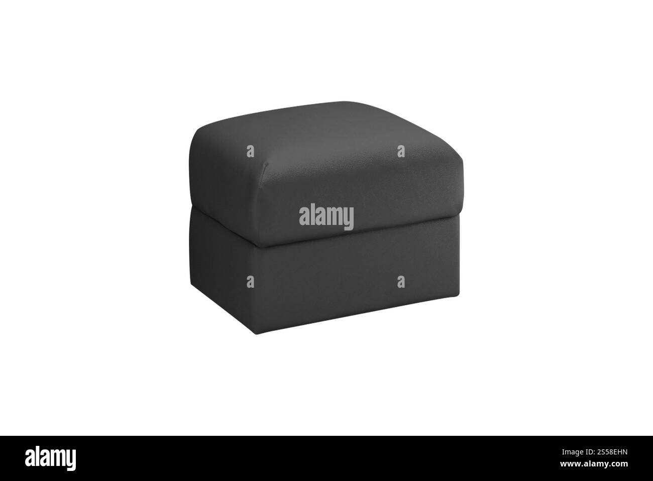 Black Soft stool isolated Stock Photo