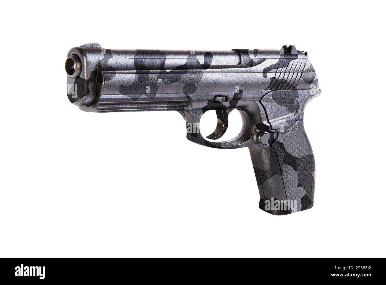 Handgun isolated on white background Stock Photo - Alamy