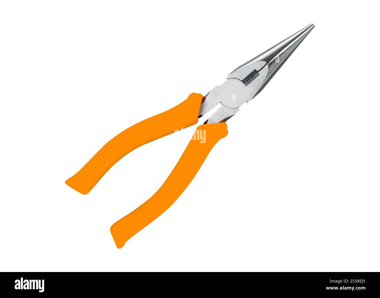 Needle Nose Pliers Isolated On White Stock Photo