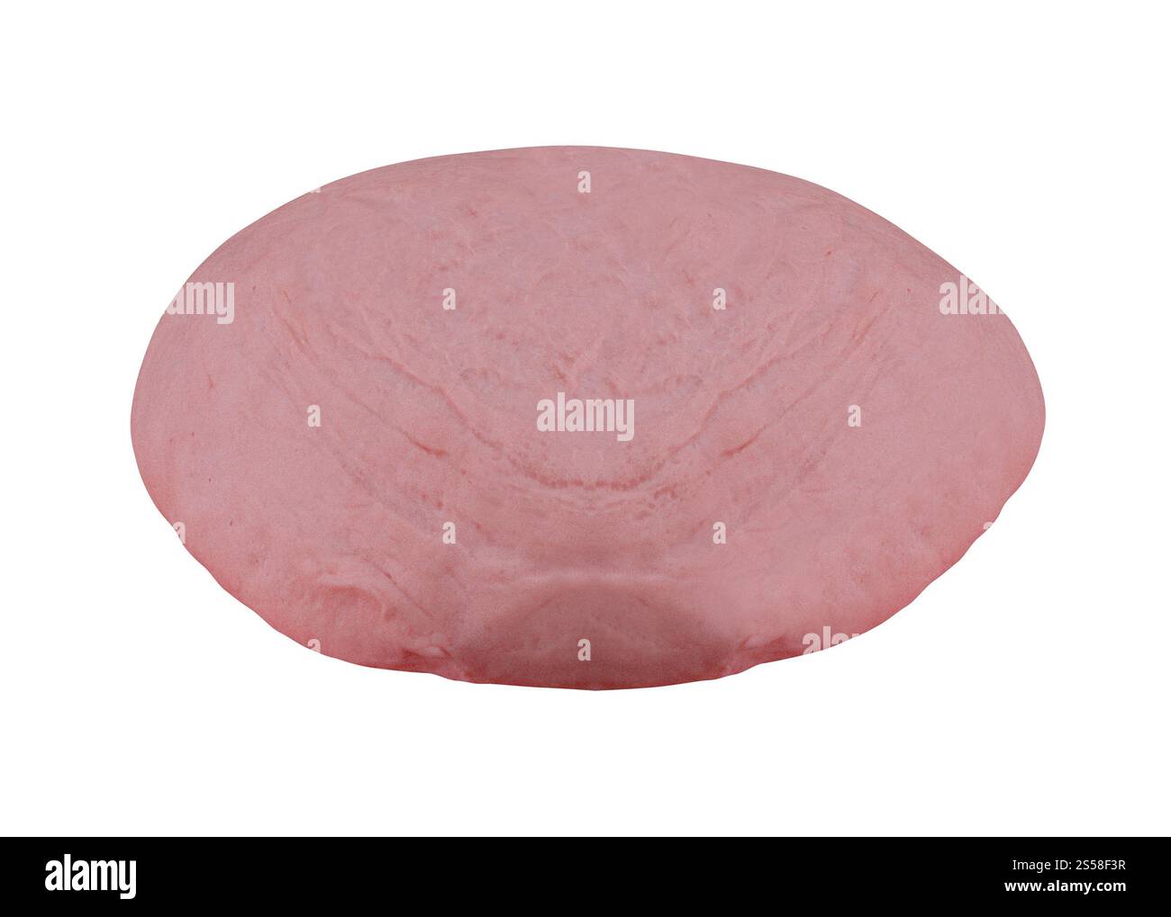 Sliced sausage isolated Stock Photo