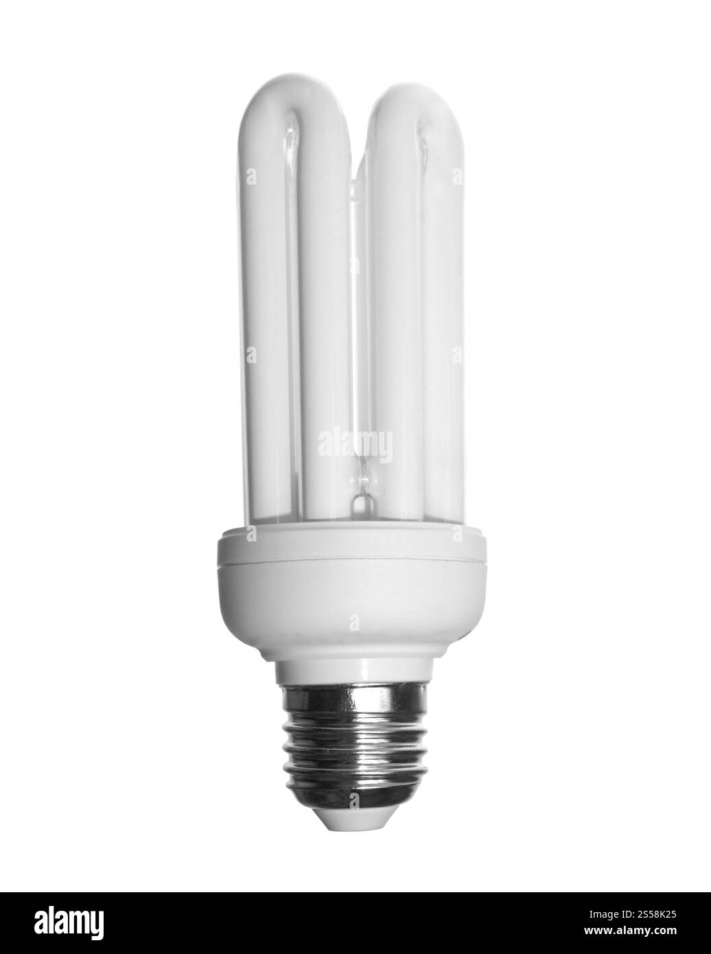 Energy saving light bulb isolated on white background. Energy saving ...