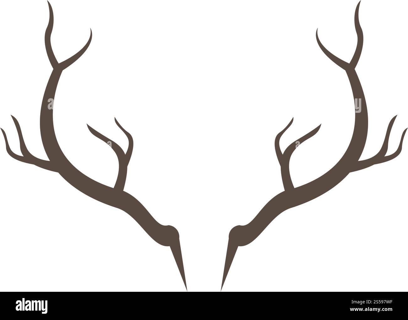 Deer,Antler ilustration logo vector template Stock Vector