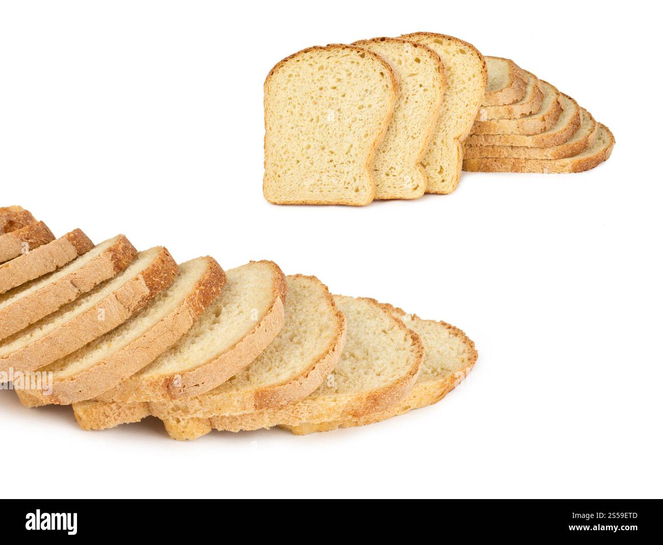 The sliced bread isolated on white background. The sliced bread Stock ...
