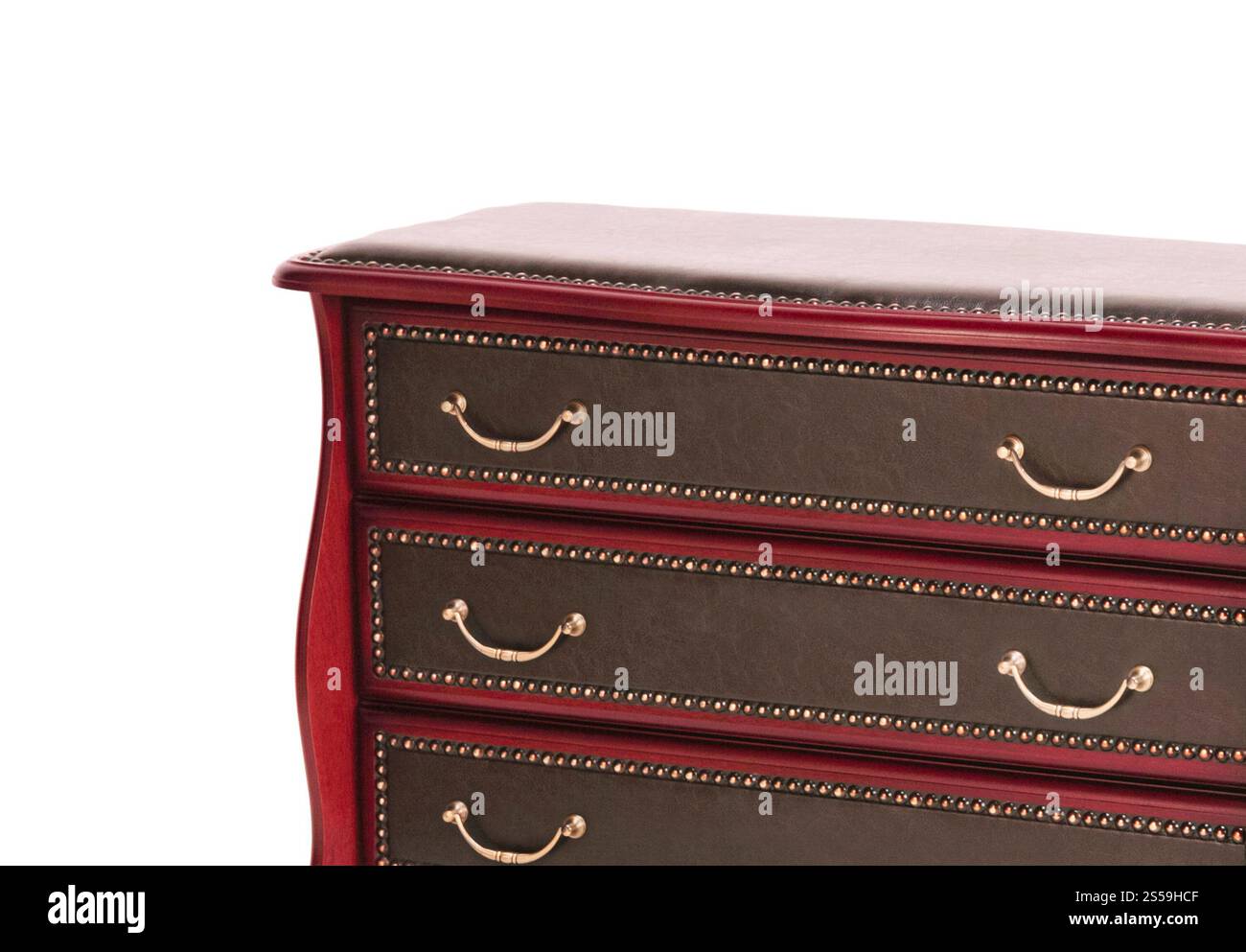 Chest of Drawers isolated with clipping path. Chest of Drawers Stock Photo