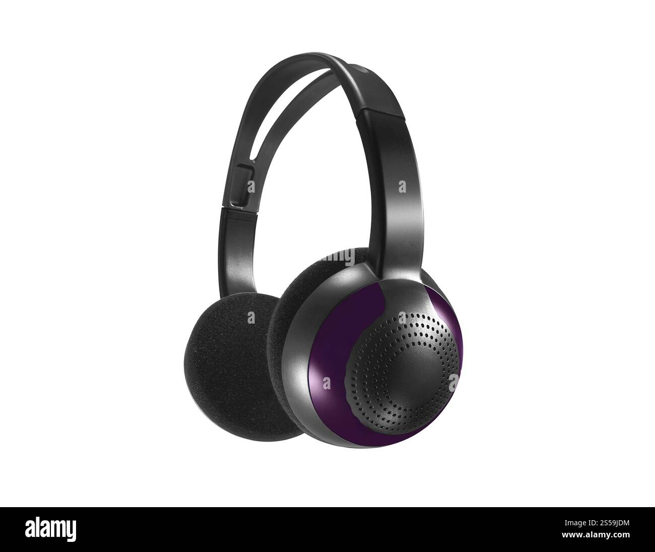 Computer headset on white background. Computer headset Stock Photo