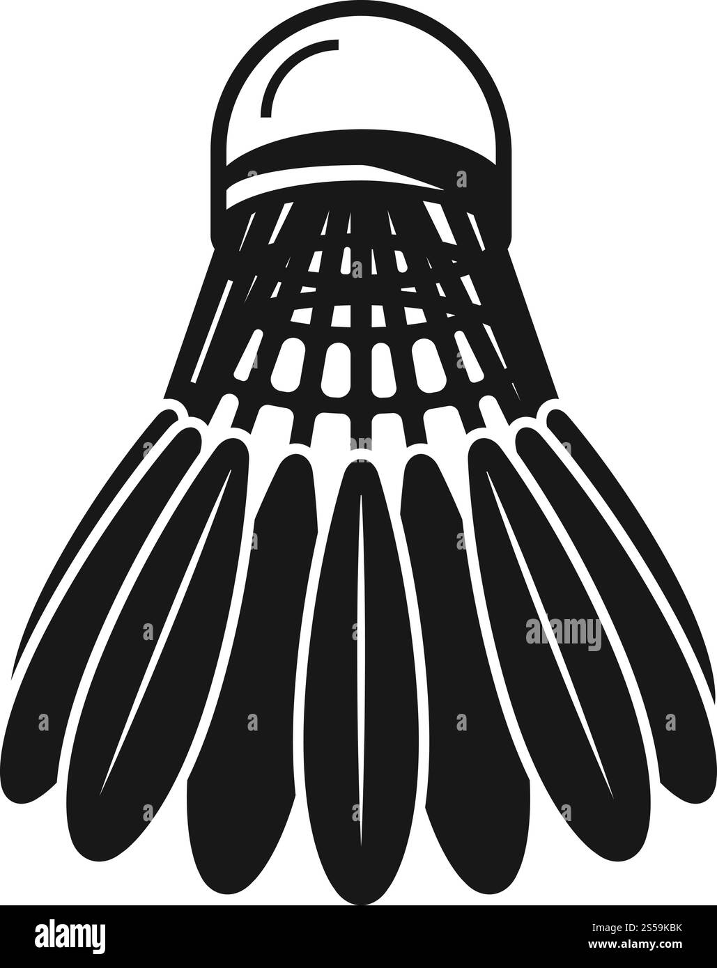 Shuttlecock icon simple style Stock Vector Images - Alamy