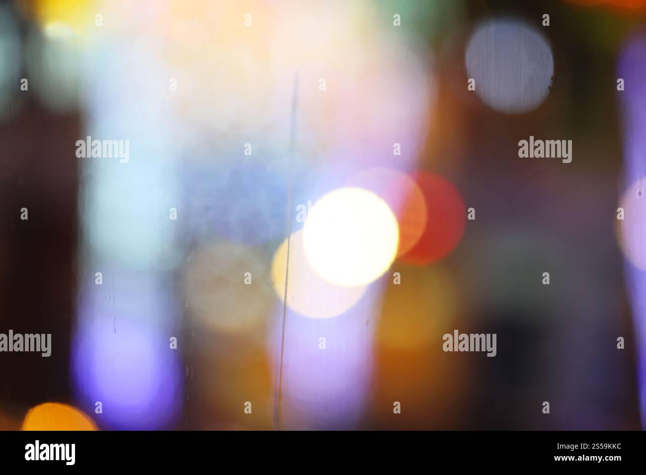Abstract blurry bokeh reflected on glass background Stock Photo - Alamy