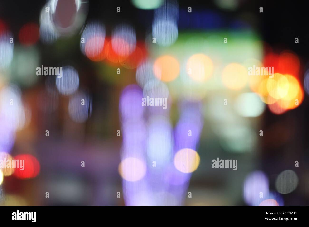 Abstract blurry bokeh reflected on glass background Stock Photo - Alamy
