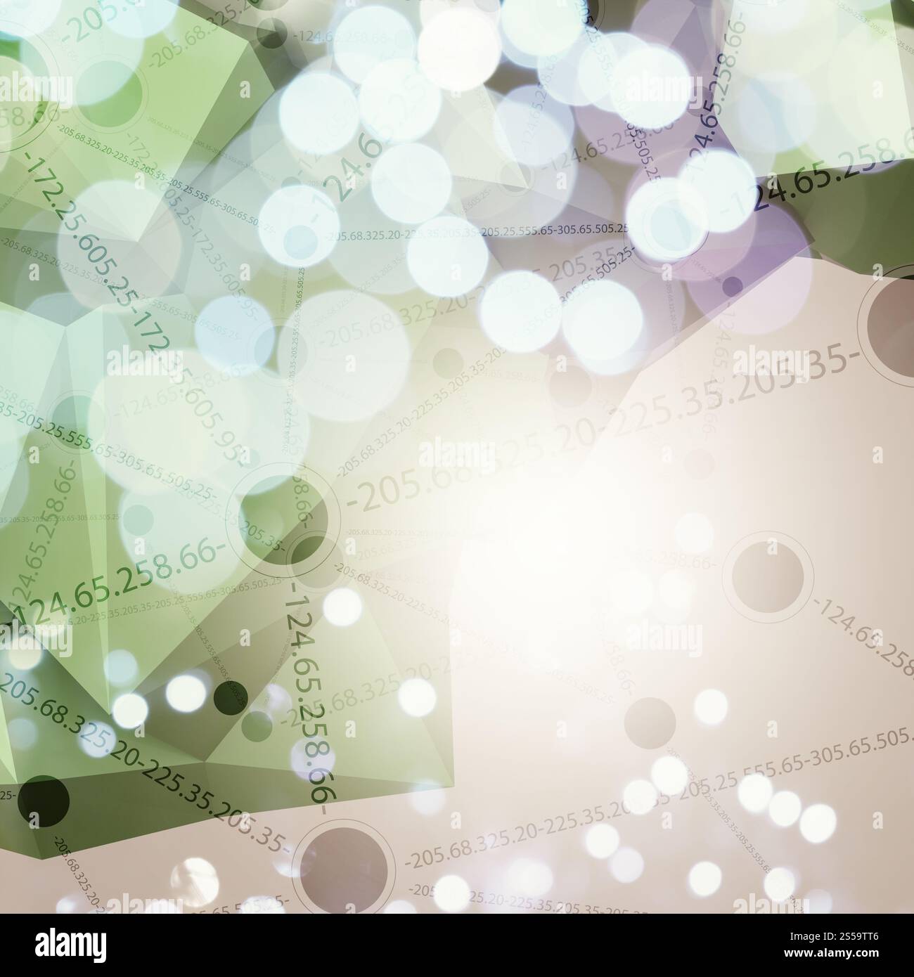 Abstract low poly geometric with social media network diagram background Stock Photo