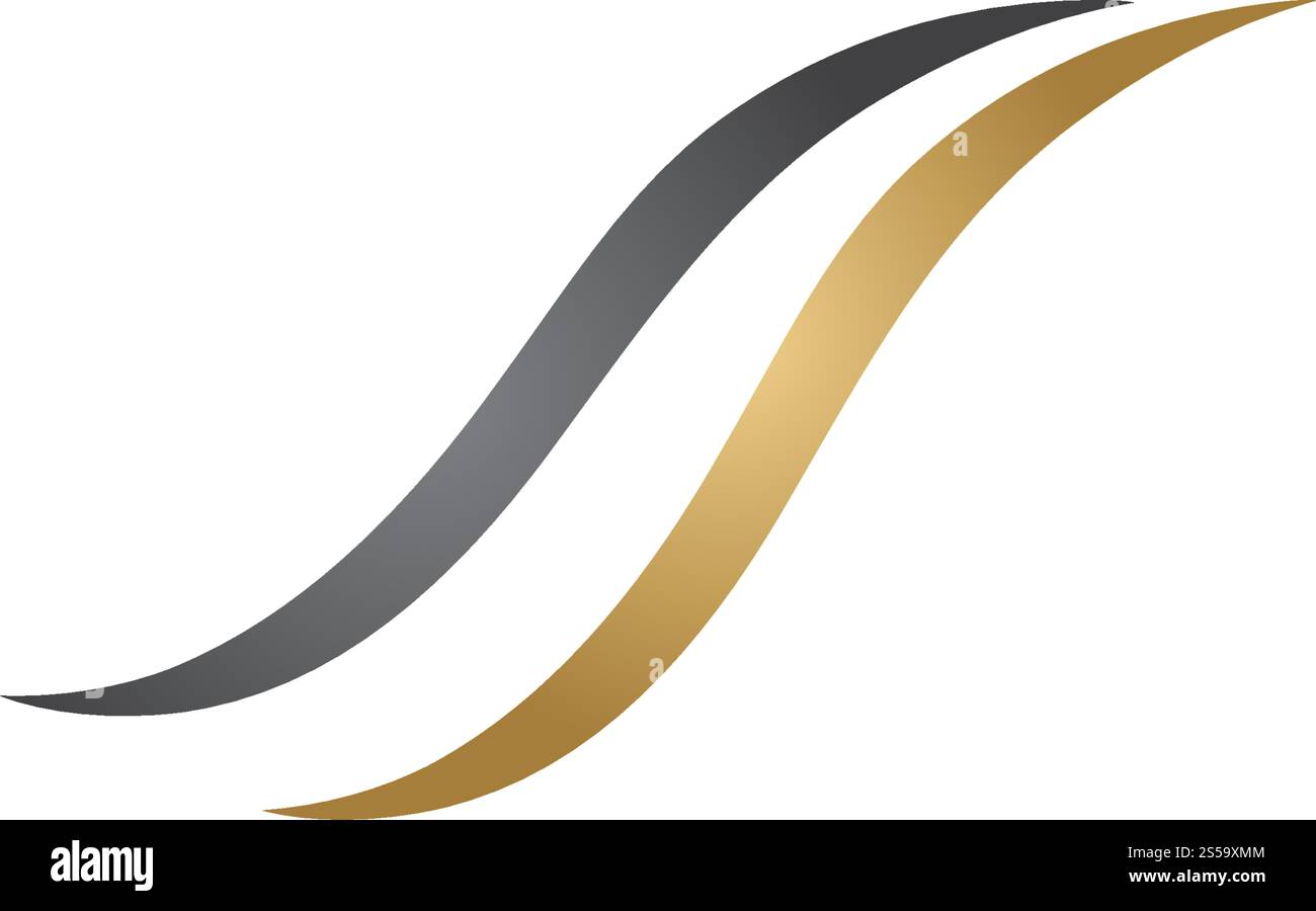 Hair wave logo vector ion template Stock Vector