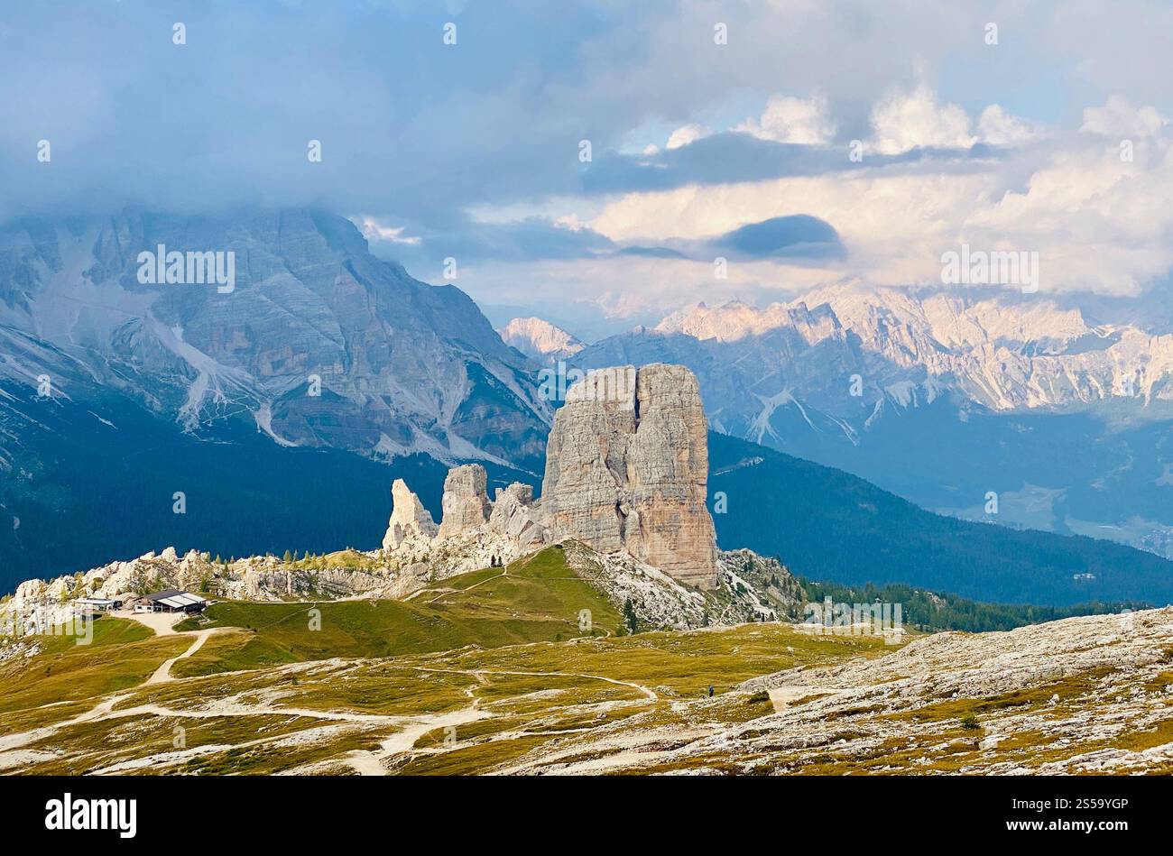 Cinque Torri in dolomites, Italy - Smartphone Captured Stock Image