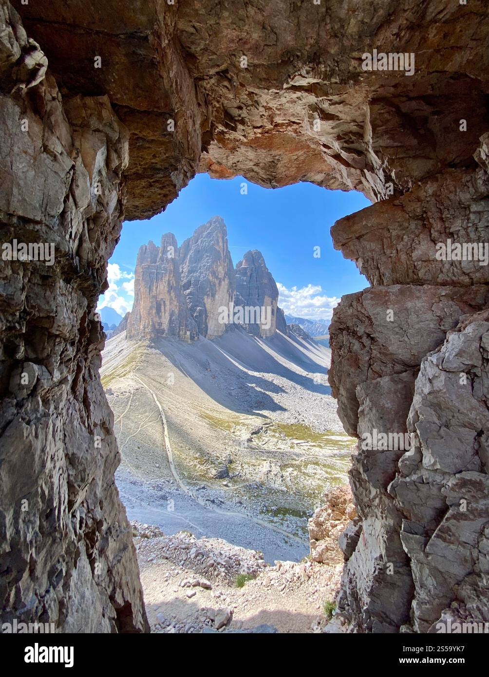Drei Zinnen in Dolomites, Italy - Smartphone Captured Stock Image