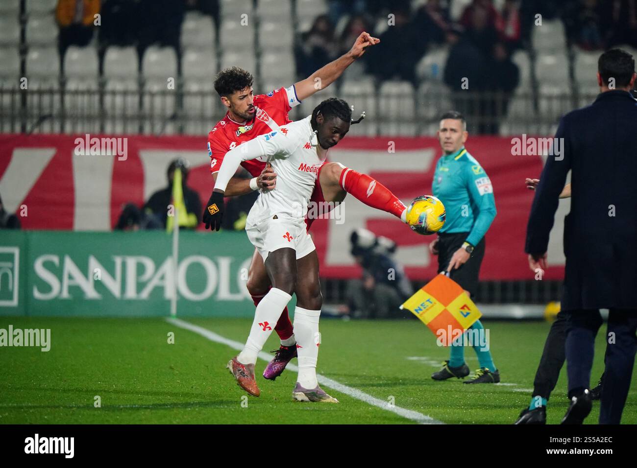 Pablo Mari (AC Monza) and Moise Kean (ACF Fiorentina) during AC Monza