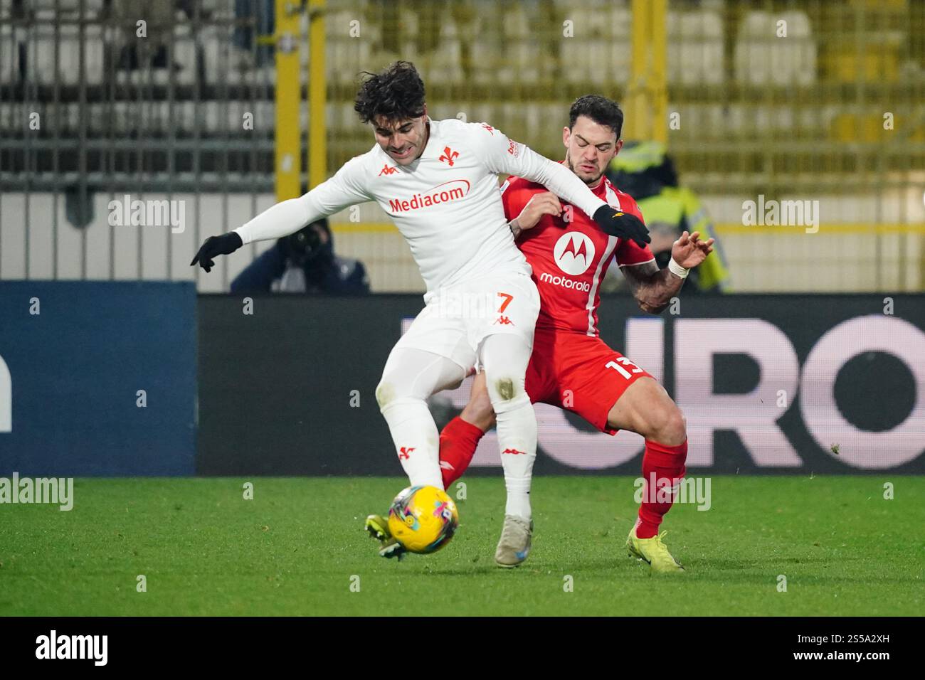 Riccardo Sottil (ACF Fiorentina) and Pedro Pereira (AC Monza) during AC
