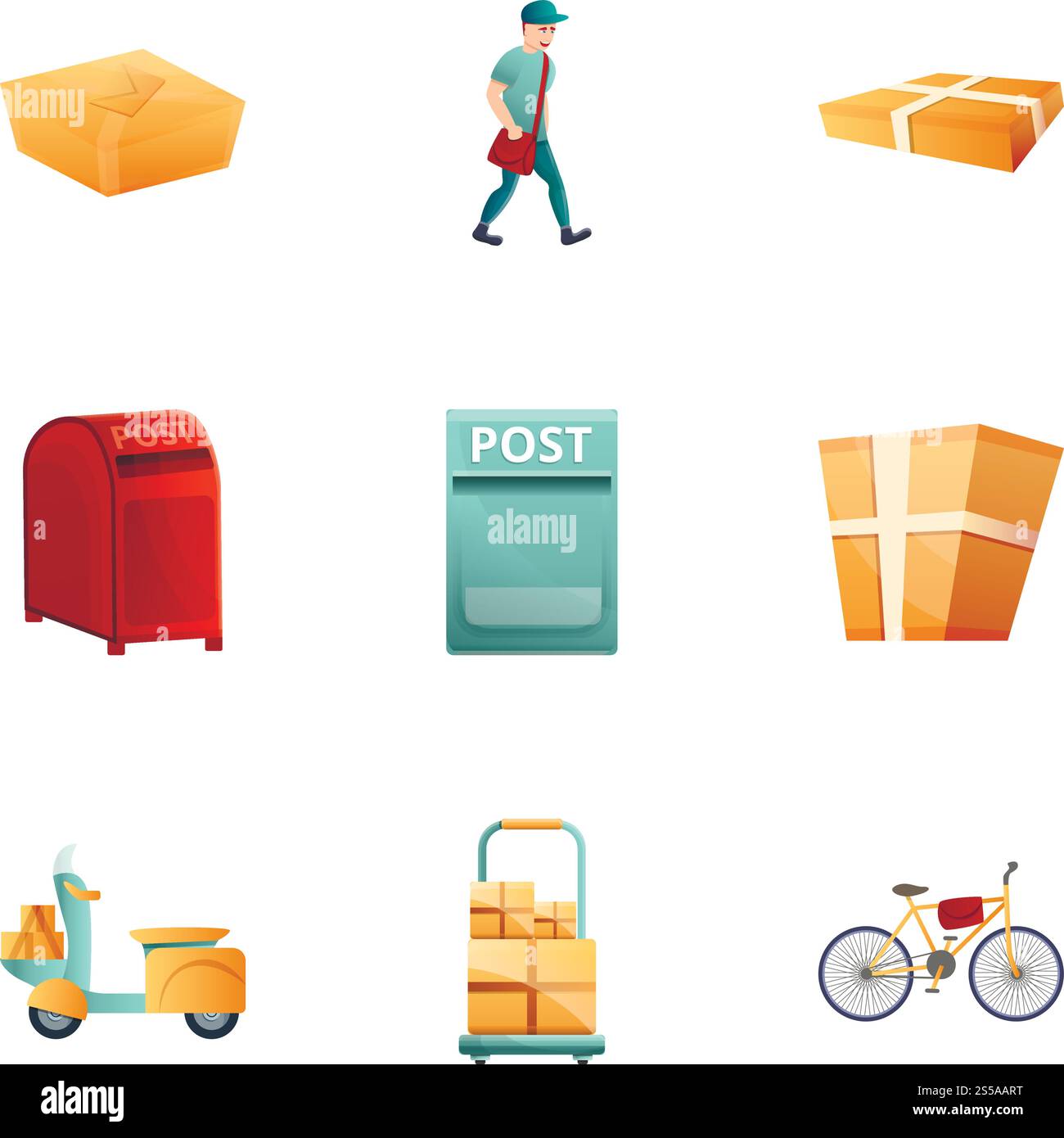 Post office van door Stock Vector Images - Alamy