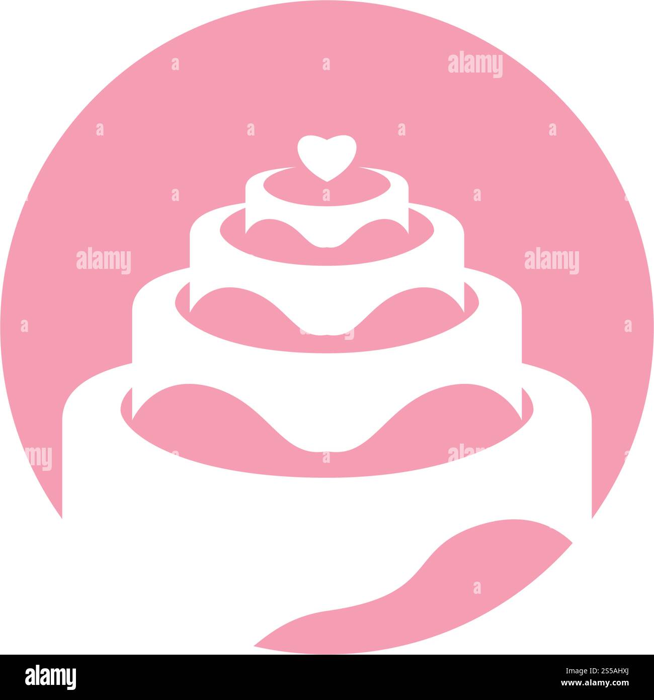 Cake logo vector ilustration template Stock Vector