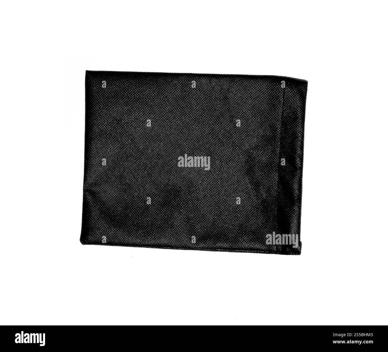 Black Pouch to hold Jewelryisolated Stock Photo
