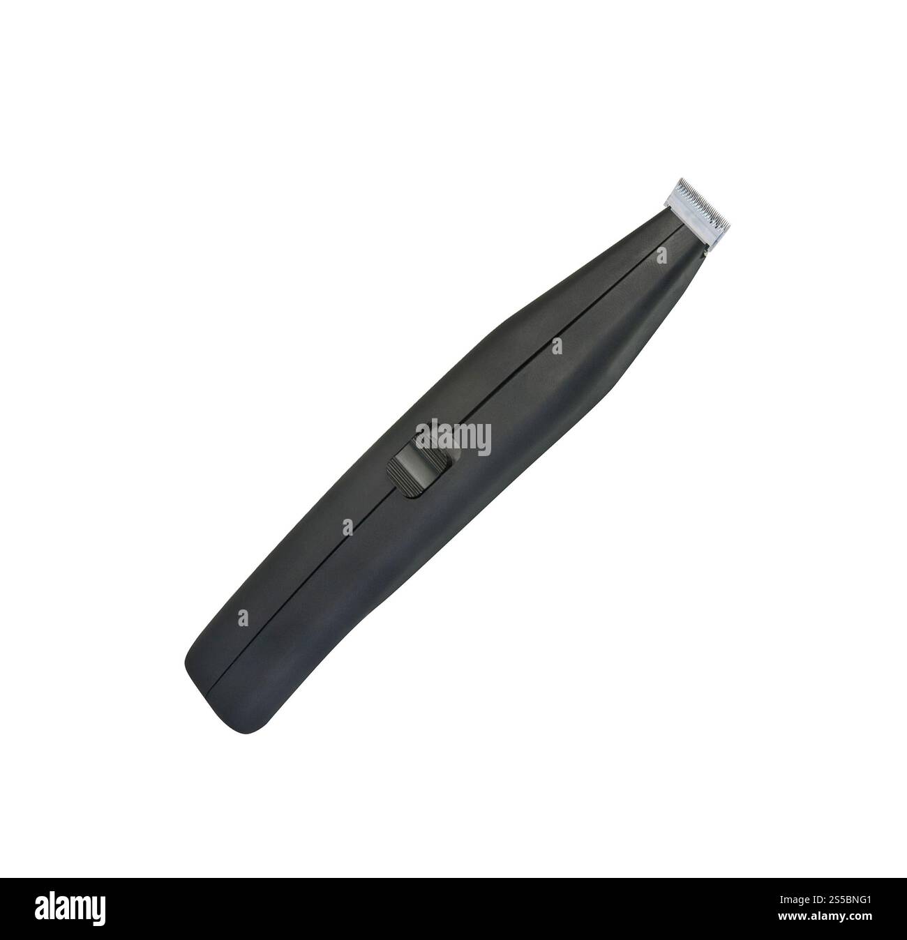 Black hair clippers isolated on a white background. Black hair clippers Stock Photo