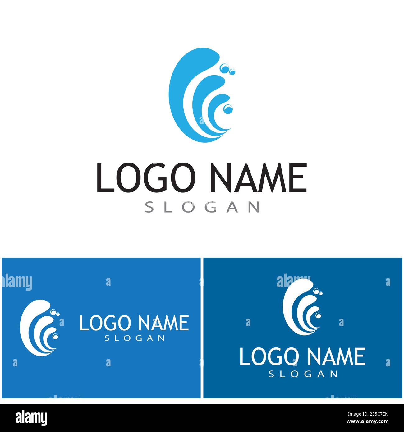 water splash icon vector illustration design template Stock Photo - Alamy