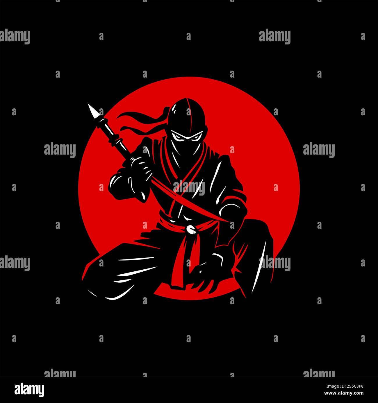 Ninja logo hi-res stock photography and images - Alamy, image size:1300x1387