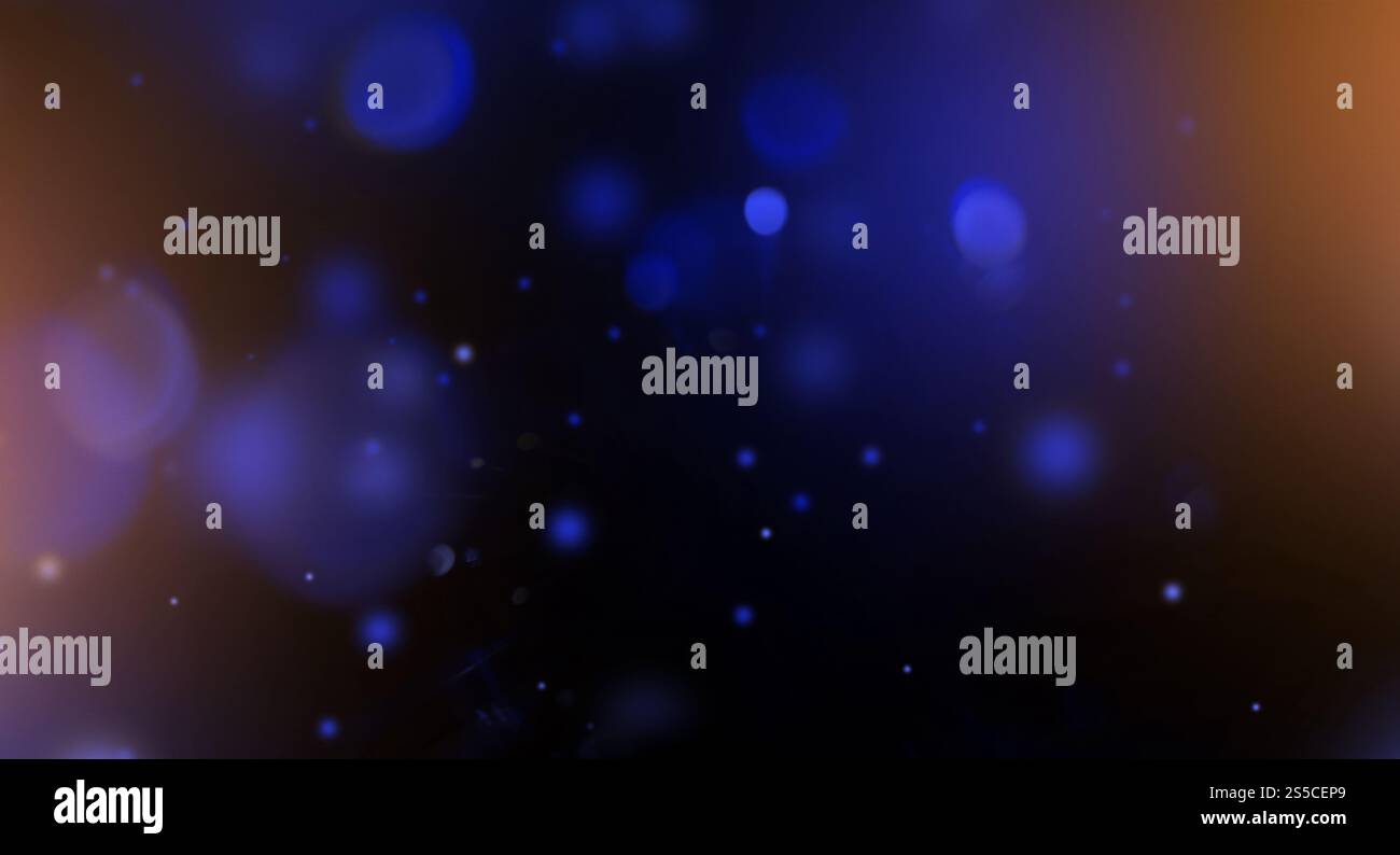 Blue Lens flare particles. Abstract background. Christmas wallpaper. Blue Lens flare particles. Abstract background Stock Photo