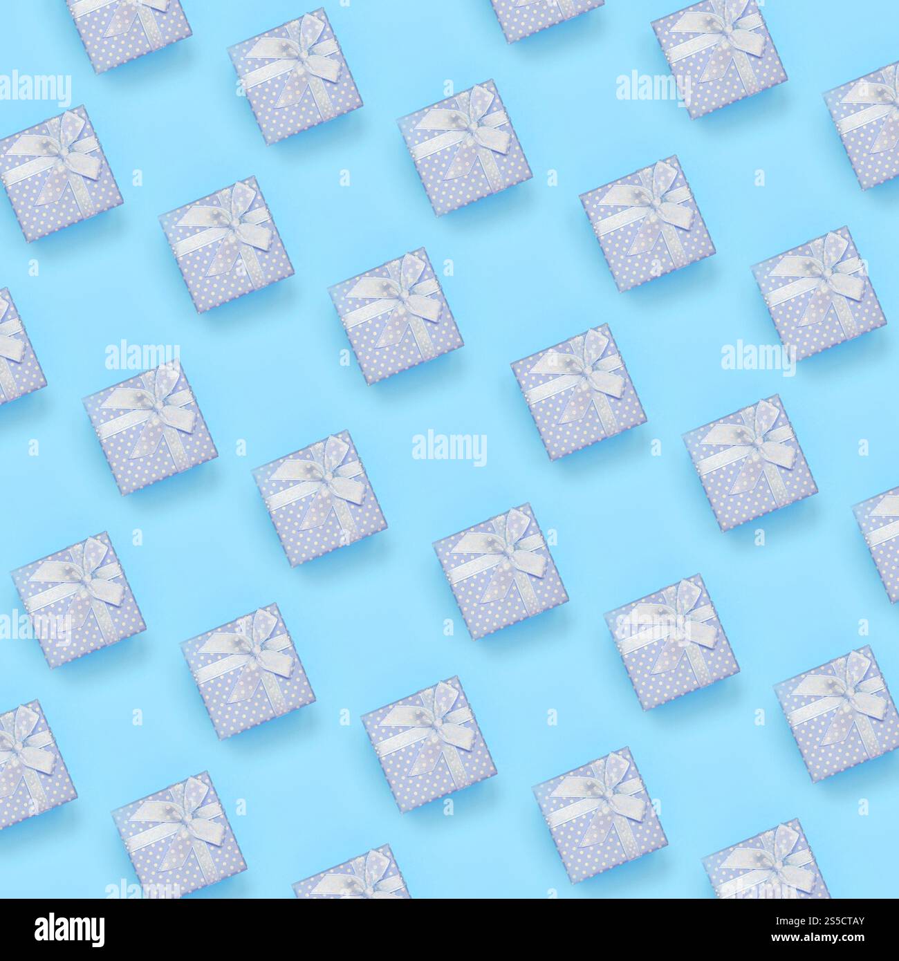 Blue Box Box Pattern A lot of blue gift boxes lies on texture background of fashion pastel ...