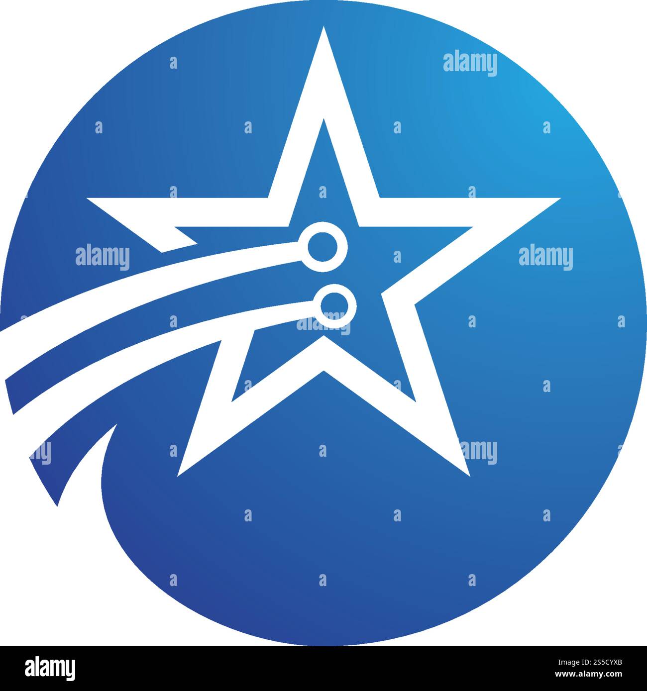 Star tech Logo Template vector icon illustration design Stock Vector