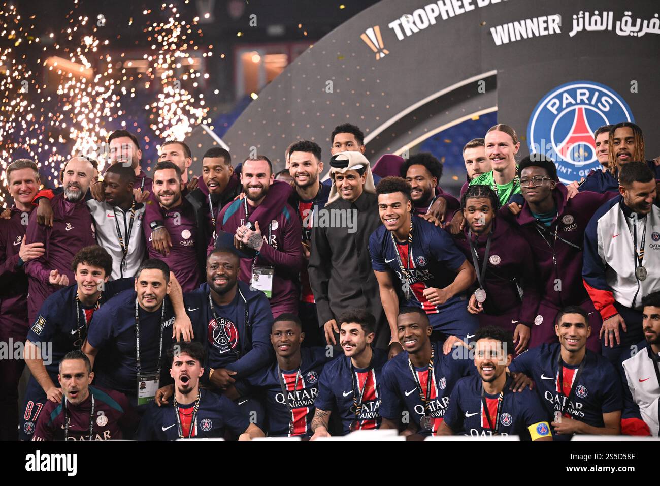 Equipe de football du PSG - Nasser AL KHELAIFI (President PSG) during ...