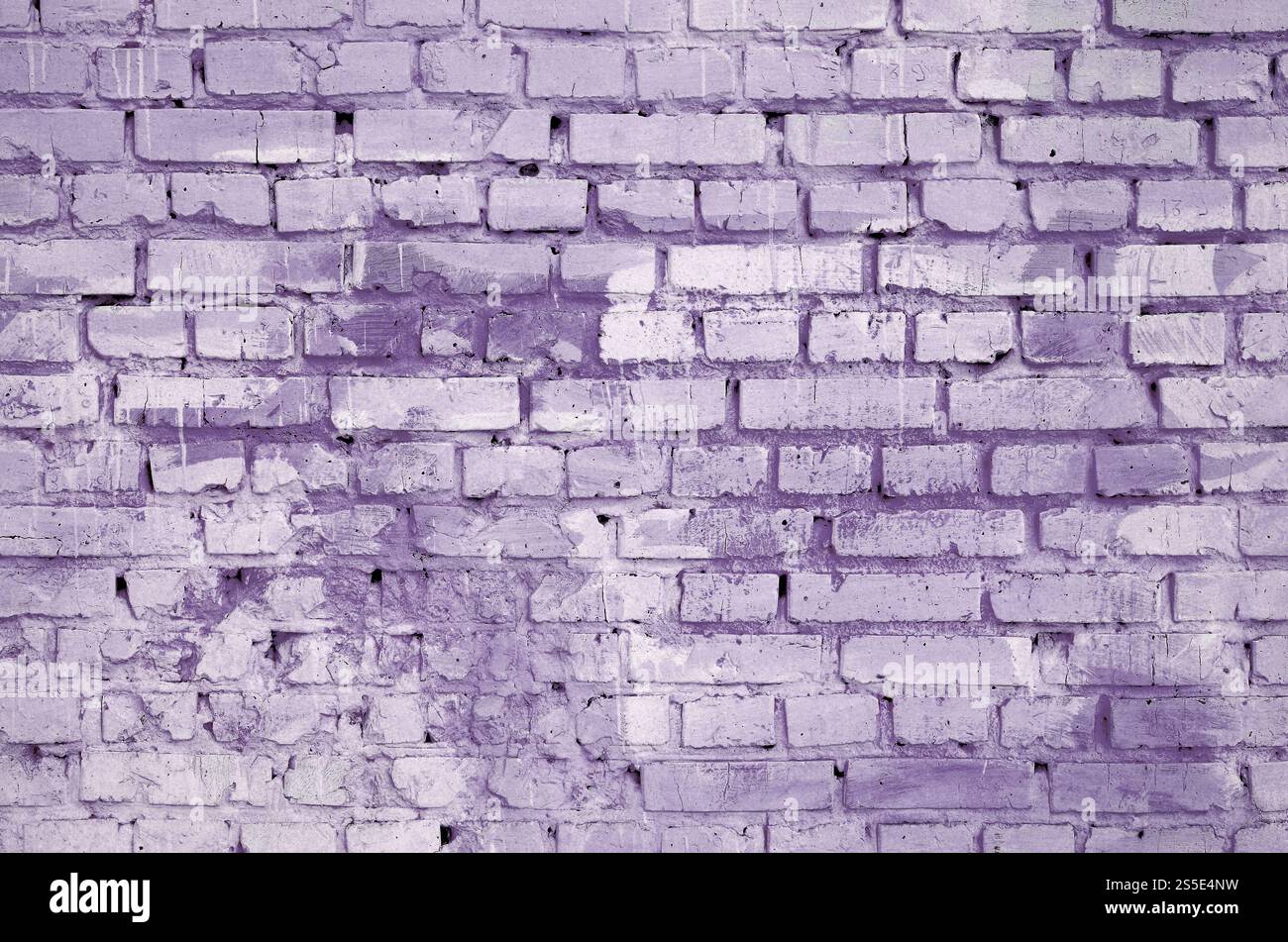 Square brick block wall background and texture. Painted in violet Stock ...